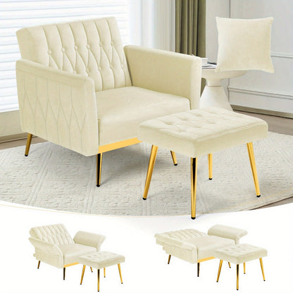 31.5-Inch Upholstered Accent Chair, Bedroom Reading Chair for Living Room detail image - detail view 22