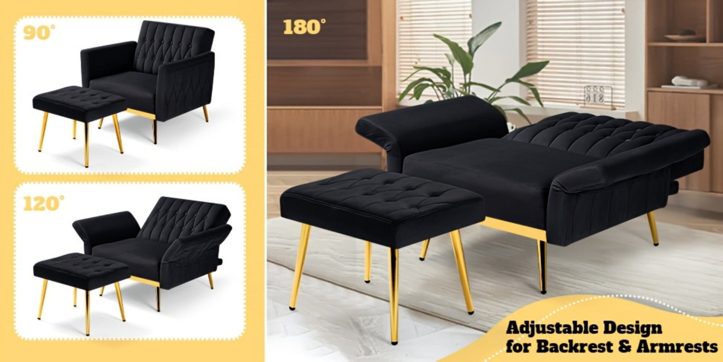 31.5-Inch Upholstered Accent Chair, Bedroom Reading Chair for Living Room detail image - detail view 26