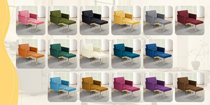 31.5-Inch Upholstered Accent Chair, Bedroom Reading Chair for Living Room detail image - detail view 27