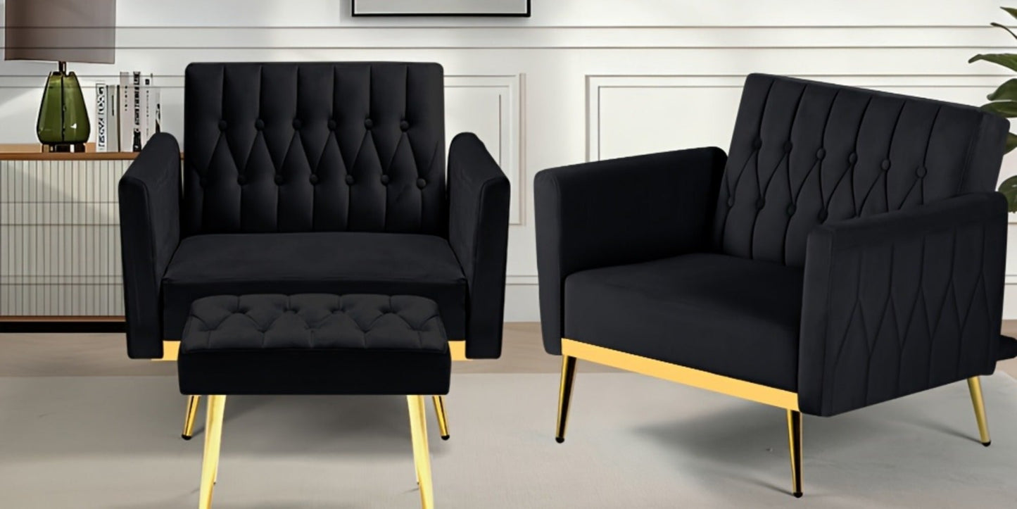 31.5-Inch Upholstered Accent Chair, Bedroom Reading Chair for Living Room detail image - detail view 31