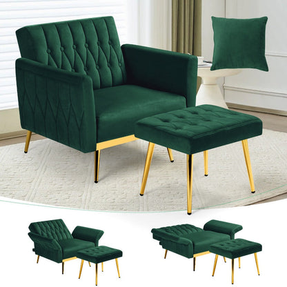 31.5-Inch Upholstered Accent Chair, Bedroom Reading Chair for Living Room detail image - detail view 7