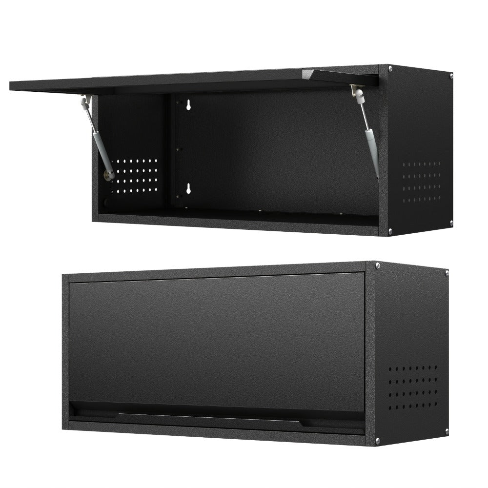 Wall Storage Cabinet, Wall-Mounted Metal Storage Cabinet with Up-Flip Door 31.5" shown in the main product view
