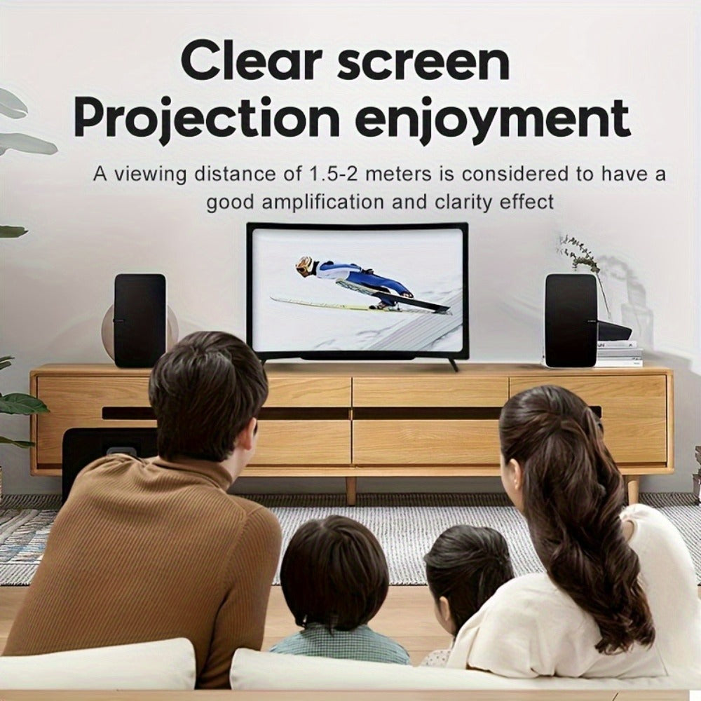Screen Magnifier for Phone 12 Inch HD Curved Lens – 1:1 No-Distortion Enlarger, Foldable Portable Stand, Eye Protection for Movies Video Calls, Universal Smartphone Amplifier, Gift for Seniors Students