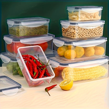 Stackable Food Storage Containers with Lids - Microwave and Freezer Safe Leak Proof Plastic Boxes for Fruits Vegetables and Leftovers, Heavy Duty Reusable Meal Prep Containers for Kitchen Pantry Organization, Available in 24, 48 and 50 Piece Sets