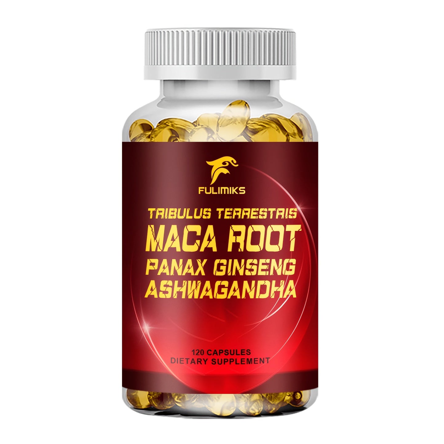 Men's Vitality Capsules with Tribulus Terrestris, Maca Root, Panax Ginseng & Ashwagandha – Daily Immune & Energy Support Supplement for Men | 120 Capsules | ShopVora UK