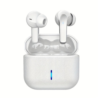 Bass Stereo Wireless Earphones Bluetooth 5.4, 40-Hour Playtime In-Ear Earbuds with Noise Cancelling Mic & LED Display, Touch Control Type-C Charging, Compatible with Laptop Tablet Phone, Sport Exercise