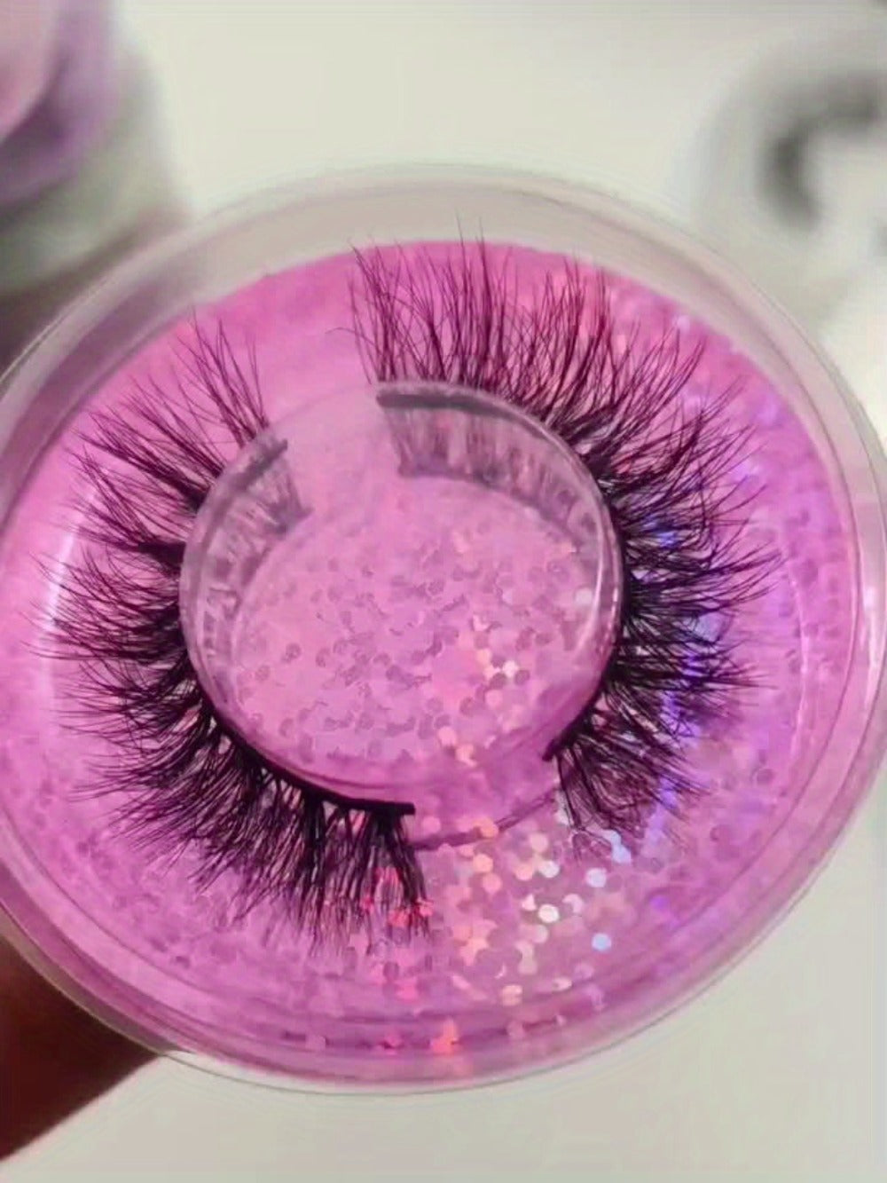 Faux-Mink False Eyelashes Multipack with 20 Pairs in Three Mixed-Style Round Storage Case Options