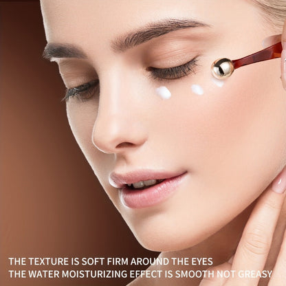 MERCILEN 377 Eye Cream, 25g Brown-and-Silver Cosmetic Jar with Included Metal Applicator Spoon