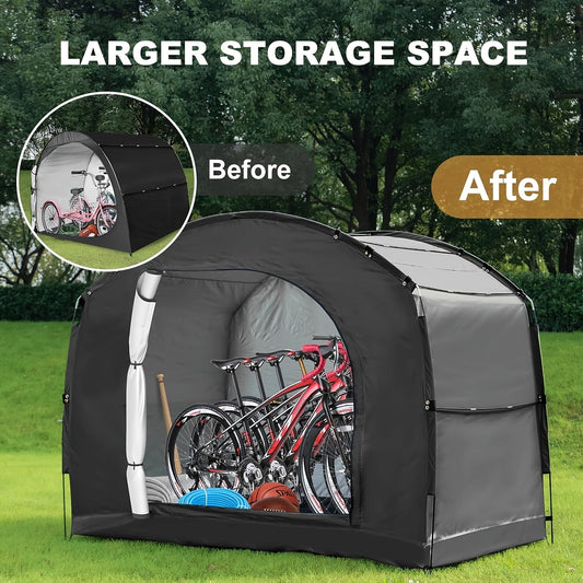 Outdoor Storage Tent Waterproof 230D Oxford Cloth PU4000 Portable Backyard Shed