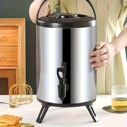 6L or 8L Insulated Beverage Dispenser with Spigot, Twist Lid, Carry Handle and Foldable Stand