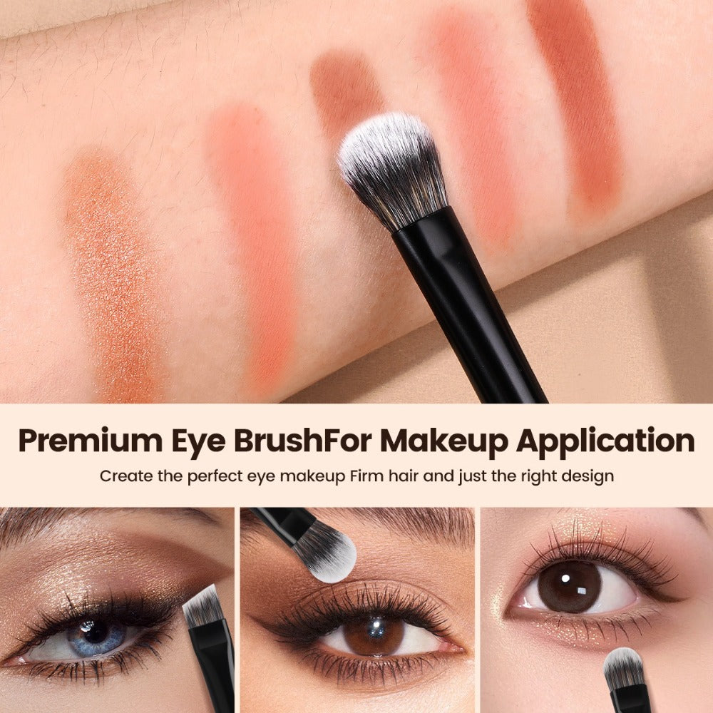 Double-Ended Makeup Brush Set 10PCS with Cosmetic Bag – Soft Nylon Bristles Dual-Ended Blush Eyeshadow Face Brushes Professional Kit for Beginners & Pros Women