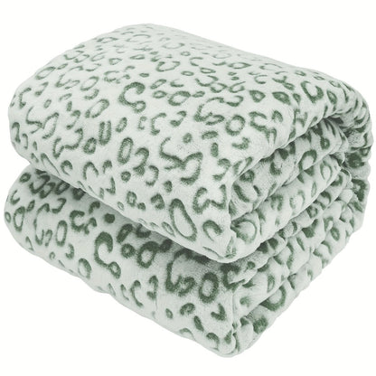 Raised Leopard Pattern Throw Blanket in Five Colors and 14 Listed Size-and-Color Combinations