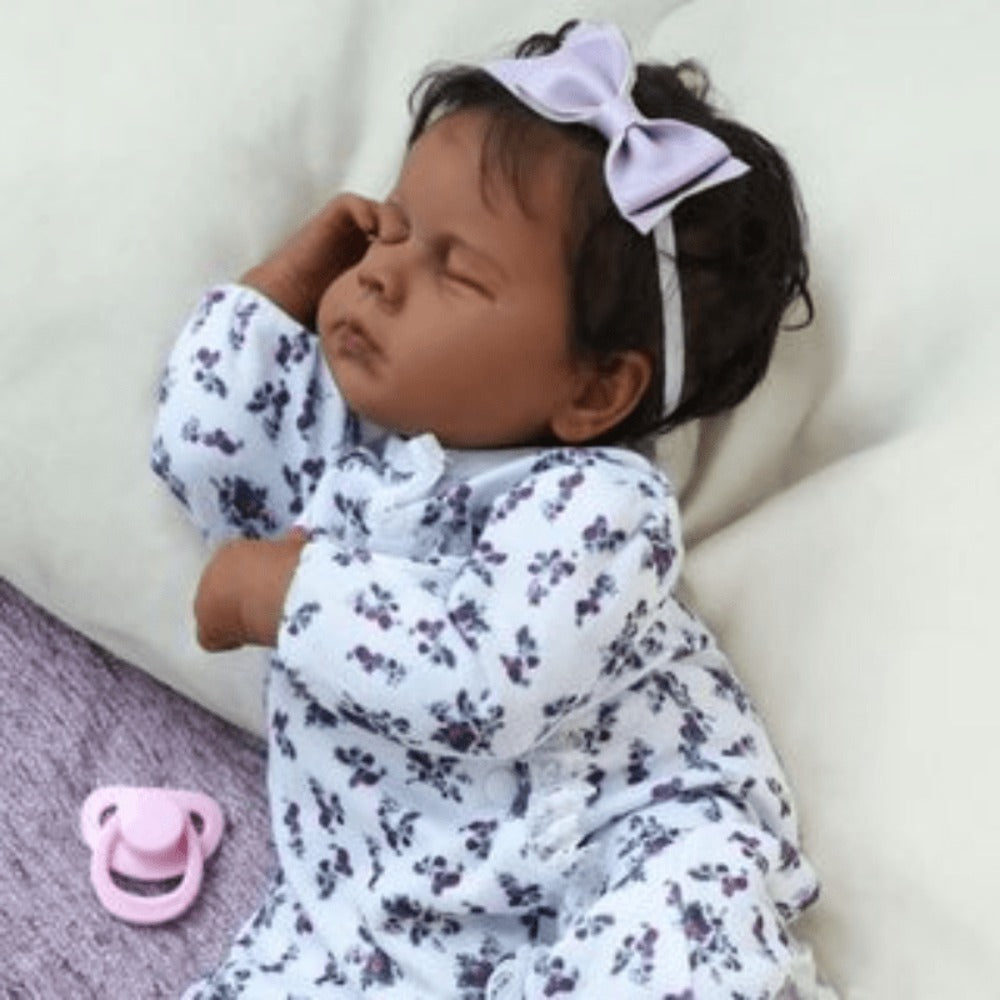 Reborn Doll VIVIDOLL 19-Inch Poseable Figure with Hand-Painted Face, Printed Outfit and Doll-Only Configuration