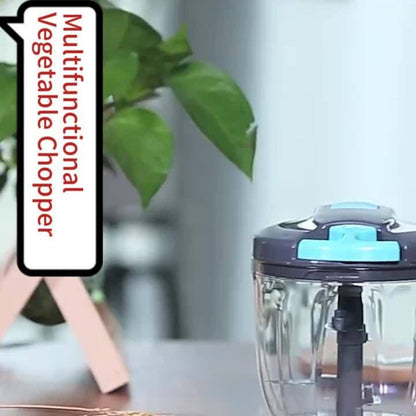 Vegetable Chopper with 3/5 Blades – Multifunctional Onion Chopper, Food Dicer & Salad Cutter with Container | Kitchen Gadget Set for Potato, Carrot, Garlic