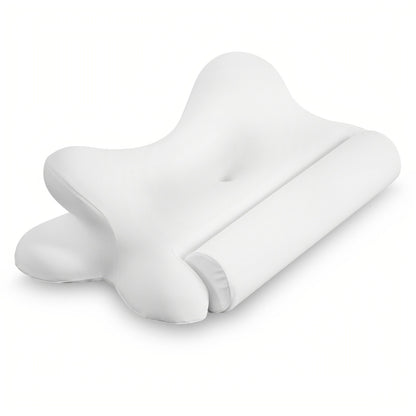 Memory Foam Cervical Pillow Ergonomic Contour Neck Support Orthopedic Bed Pillow for Side Back Stomach Sleepers with Cooling Pillowcase Queen King