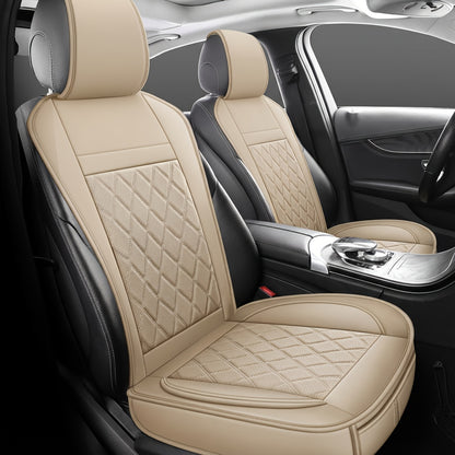 Car Seat Covers Front Pair with Full-Surround High-Back Design and Fifteen Color or Pattern Options