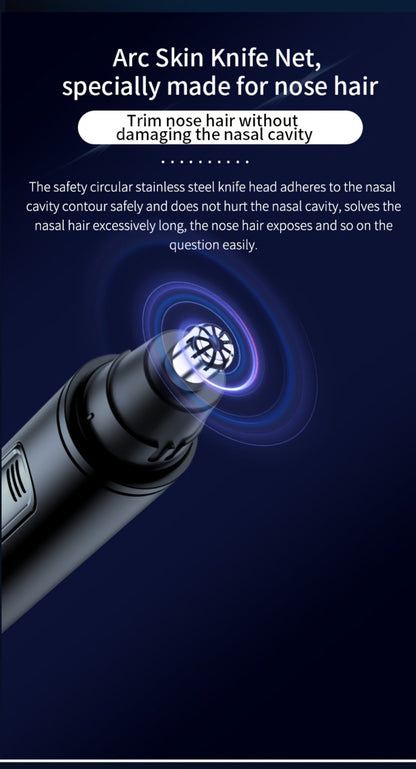 Rechargeable Nose, Ear and Eyebrow Hair Trimmer with LED Display in Two Exact Checkout Configurations