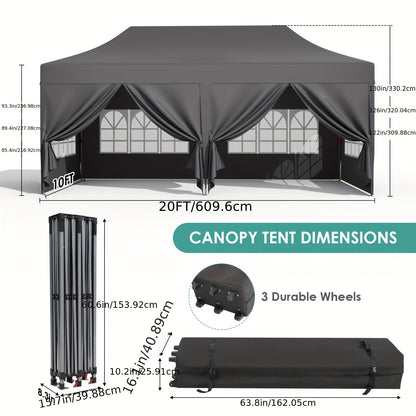 Pop Up Canopy Tent with Sidewalls | Outdoor Party Wedding Backyard