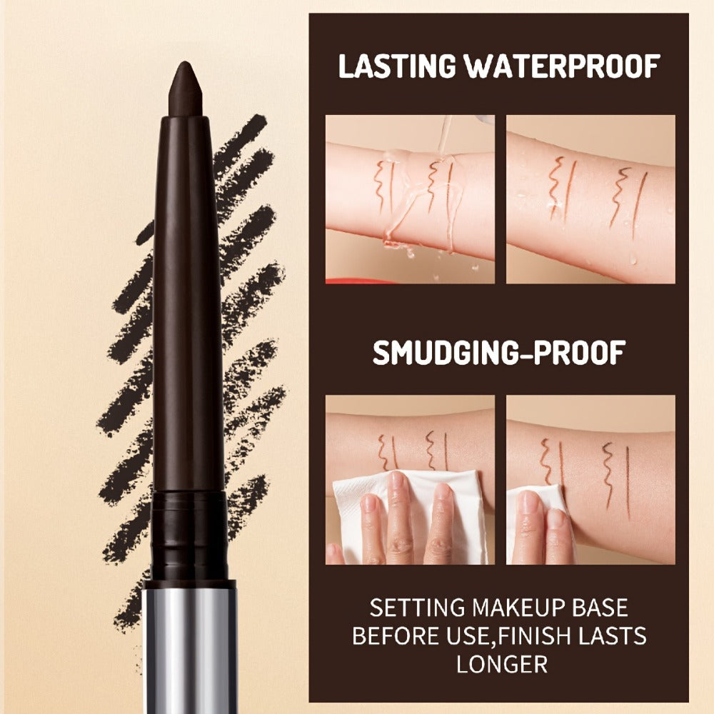 3-Piece Matte Gel Eyeliner Pen Set Waterproof Long-Lasting Smudge-Proof Precision Eye Makeup — Quick-Dry Creamy Formula for Sensitive Mature Skin Beginner Friendly Deep Medium Black