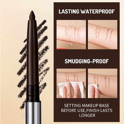 3-Piece Matte Gel Eyeliner Pen Set Waterproof Long-Lasting Smudge-Proof Precision Eye Makeup — Quick-Dry Creamy Formula for Sensitive Mature Skin Beginner Friendly Deep Medium Black