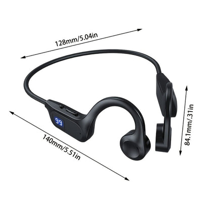 Open Ear Sports Headphones with Microphone 15-Hour Battery True Wireless Bluetooth Earphones for Running Exercising Cycling Gym Workout Awareness Mode