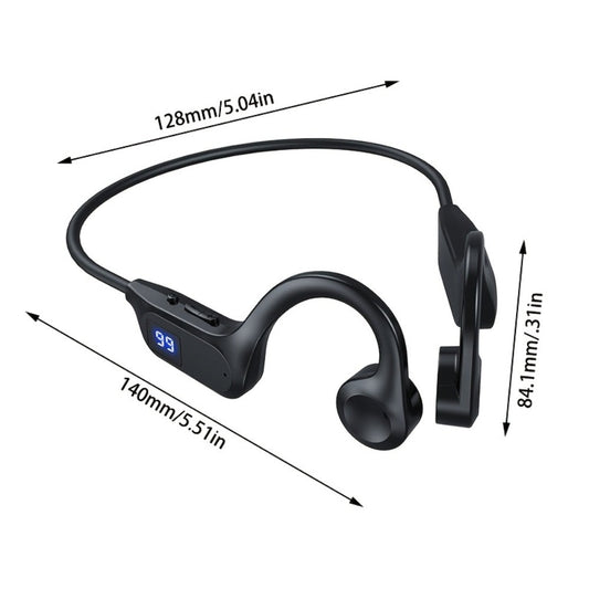 Open Ear Sports Headphones with Microphone 15-Hour Battery True Wireless Bluetooth Earphones for Running Exercising Cycling Gym Workout Awareness Mode