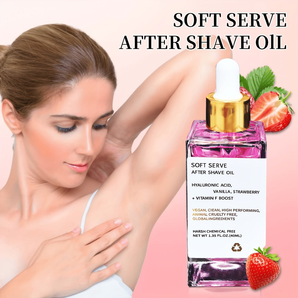 Beard Oil 2-Pack Strawberry Vanilla Scent 1.35oz Each Mustache Oil After Shave Moisturizer Hypoallergenic Glycerin Beard Softener Conditioner Unisex Skin Soothing Grooming Oil for Men