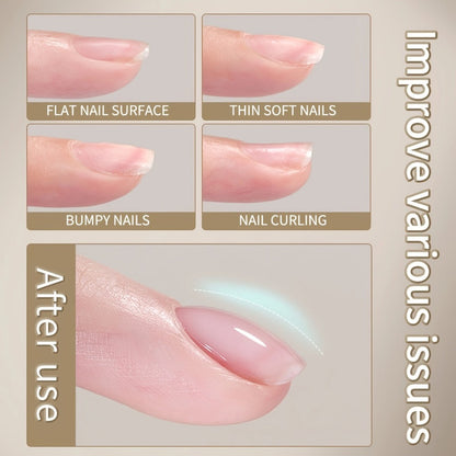 Builder Gel Base 2-Bottle Set, 15ml Each with Transparent Construction Primer for UV or LED Nail Extension Application