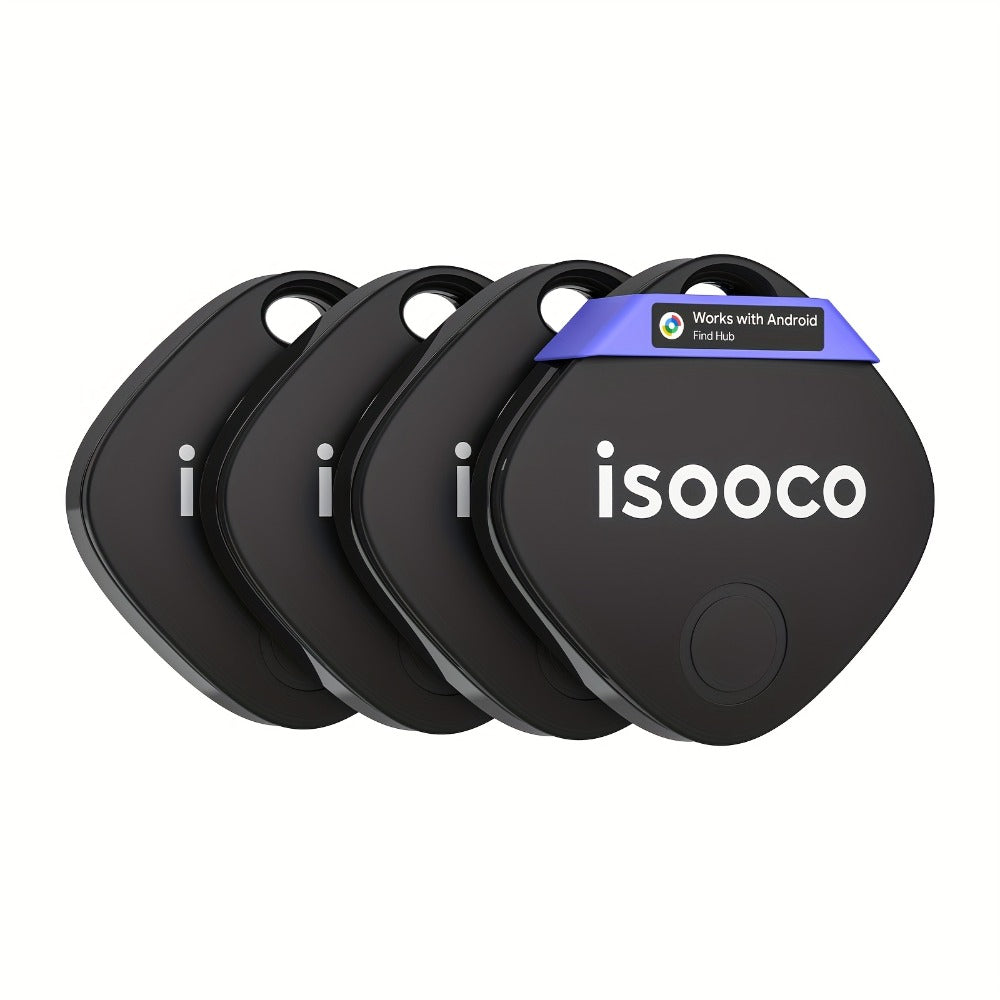 Mini GPS Tracker No Monthly Fee Real-Time Locator – Dual System iOS & Android Compatible 24/7 Tracking for Car Truck SUV Motorcycle Boat Trailer (1-Pack / 4-Pack)