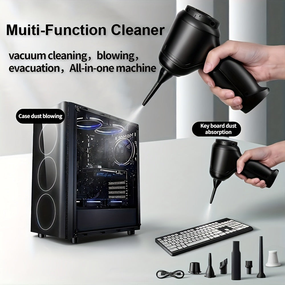 Handheld Vacuum Cleaner 3-in-1 with Suction, Blowing and Air Extraction Modes in Three Colors