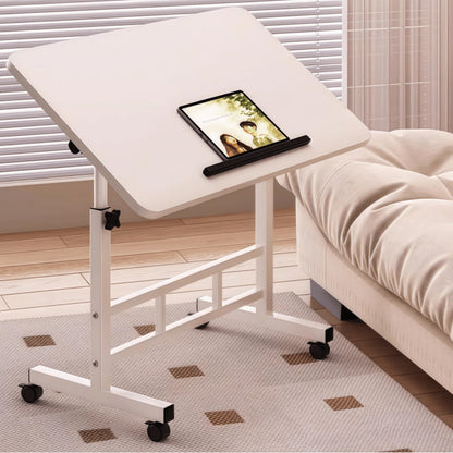 32-Inch Foldable Standing Desk with Adjustable Height and Rolling Wheels for Home Office detail image - detail view 12