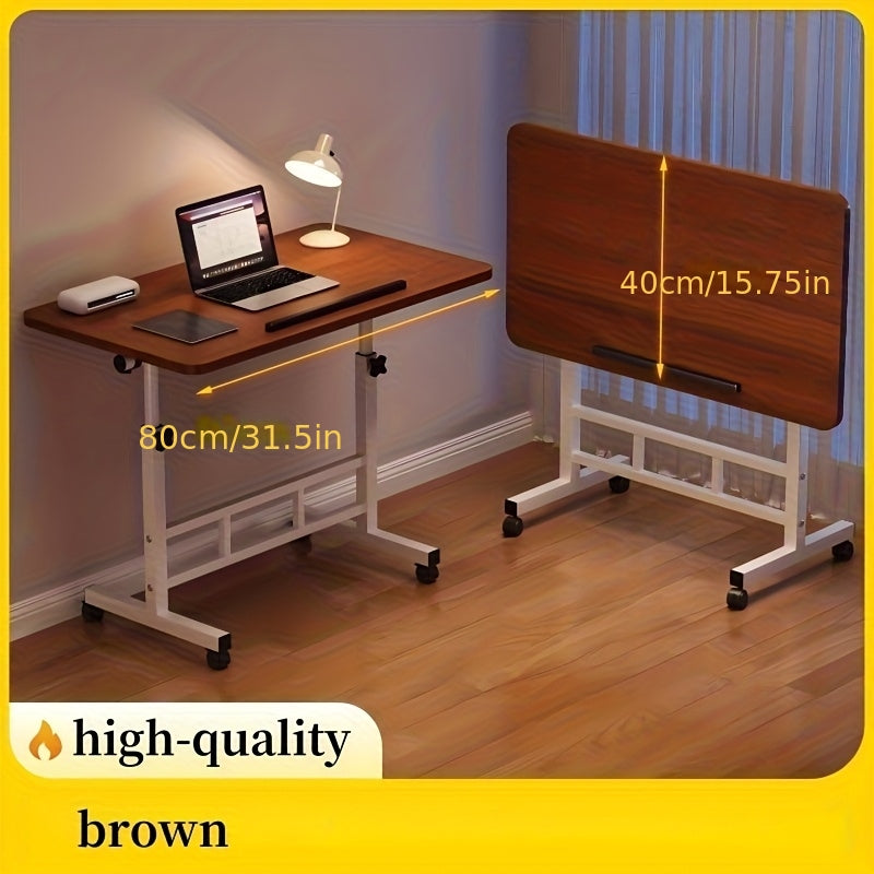 Standing Desk shown in the Walnut option