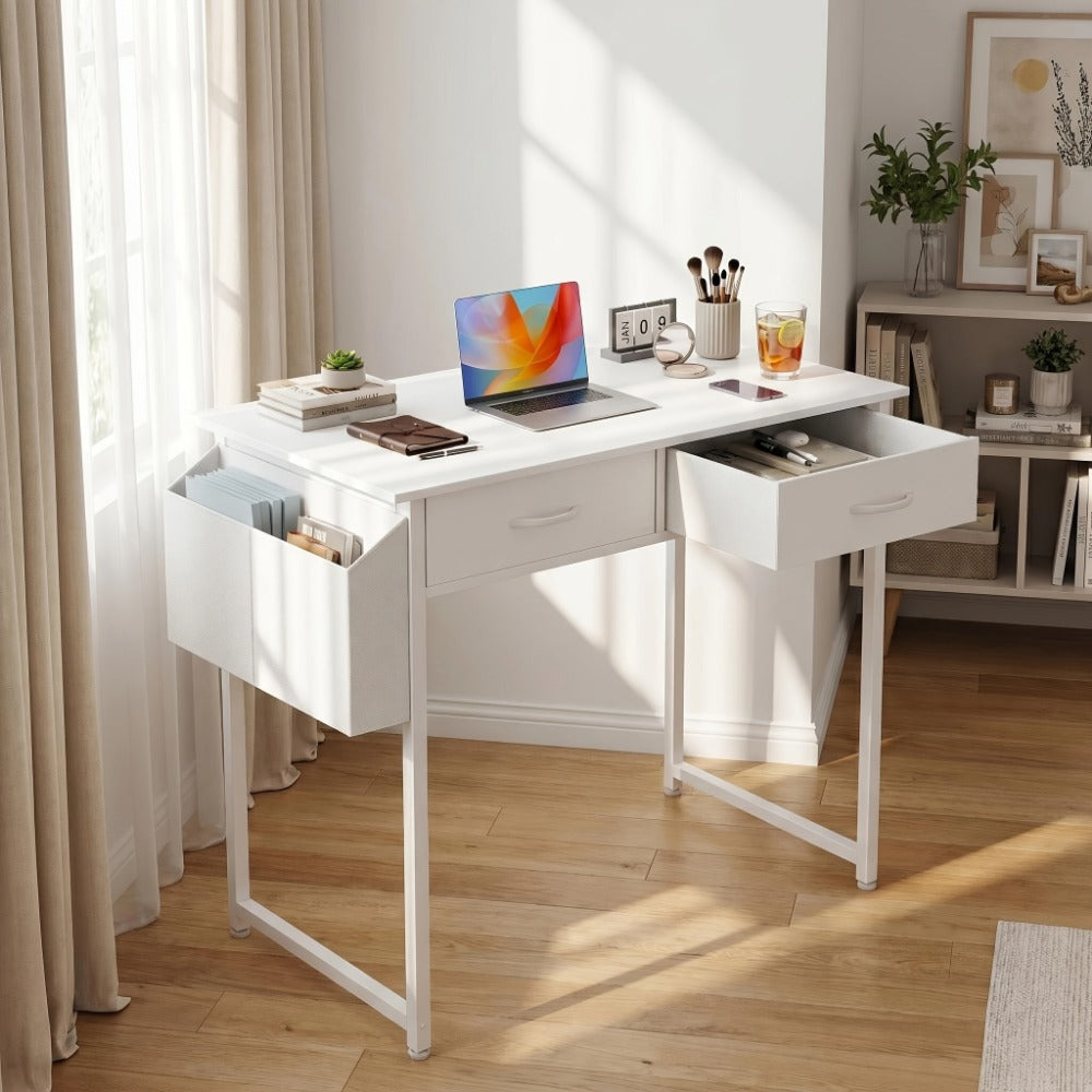 32-Inch Makeup Vanity Desk, Lighted Makeup Table for Dressing and Daily Routines detail image - detail view 10