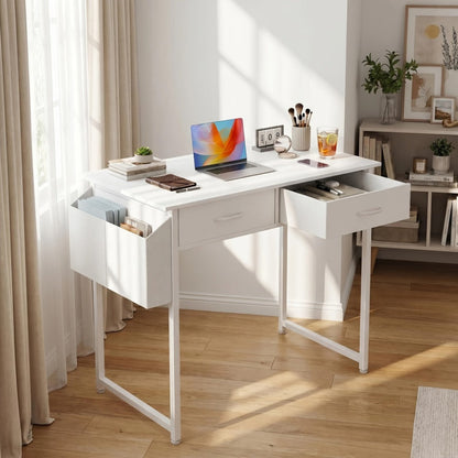32-Inch Makeup Vanity Desk, Lighted Makeup Table for Dressing and Daily Routines detail image - detail view 10
