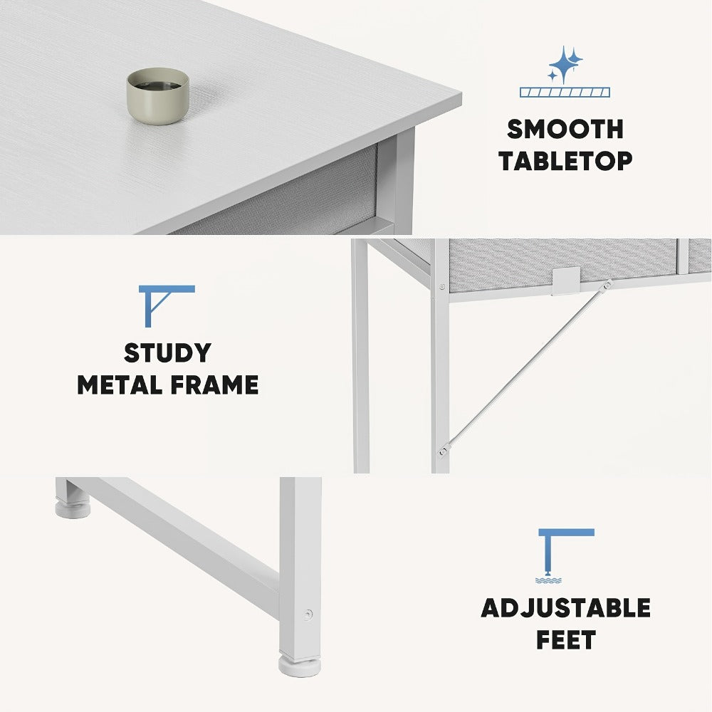 32-Inch Makeup Vanity Desk, Lighted Makeup Table for Dressing and Daily Routines detail image - detail view 8