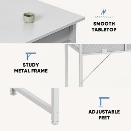 32-Inch Makeup Vanity Desk, Lighted Makeup Table for Dressing and Daily Routines detail image - detail view 8