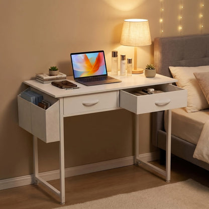 32-Inch Makeup Vanity Desk, Lighted Makeup Table for Dressing and Daily Routines detail image - detail view 9