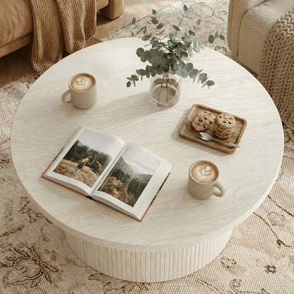 Coffee Table shown in the Natural White Coffee Table option
