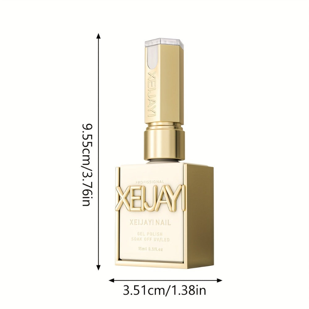 Gel Nail Polish Set with XEIJAYI Label, 6 Diamond Glitter Colors and Shade Numbers 163 to 168