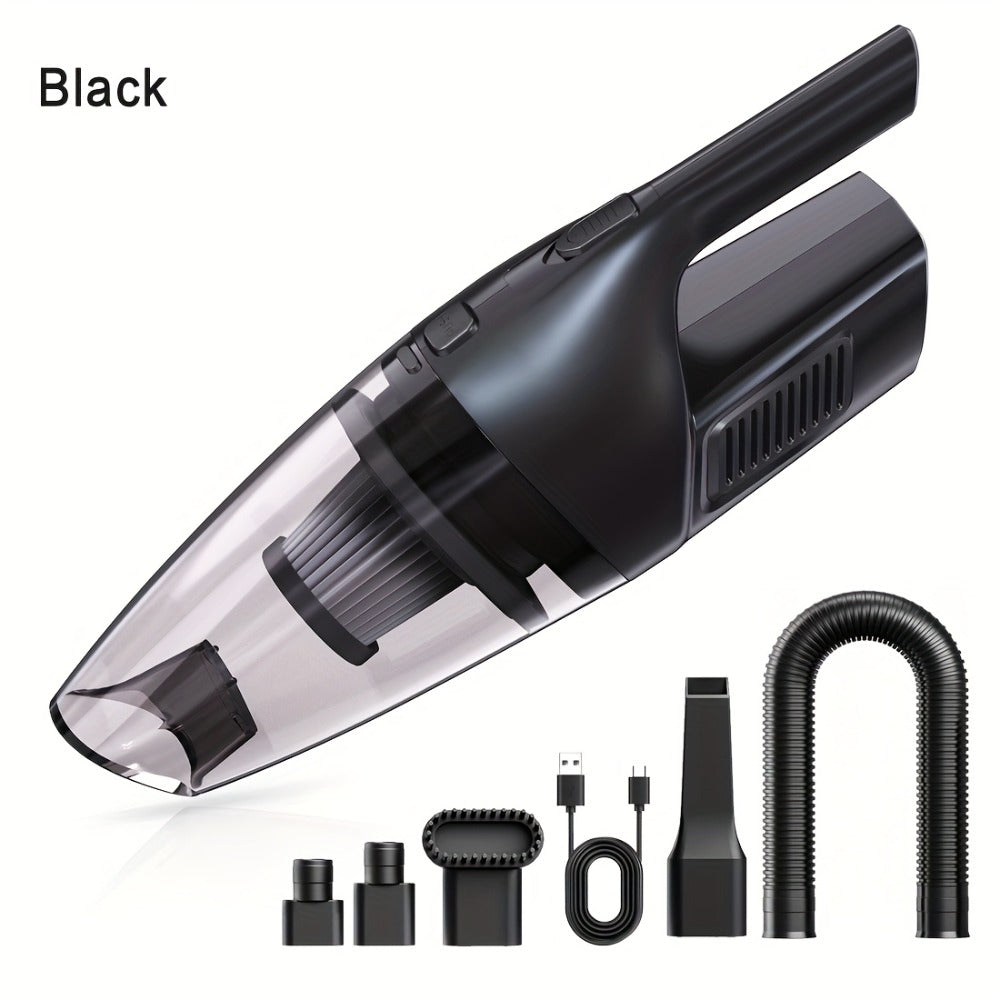 Cordless Handheld Vacuum Cleaner with Three Color Checkouts, Crevice Nozzle and Compact Dust Cup