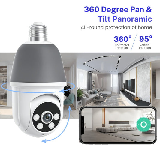 AI Auto Tracking Security Camera 360° Panoramic 1920P | Infrared Night Vision Two-Way Audio 2.4GHz USB Charging | Wireless Indoor Surveillance Camera Human Motion Detection