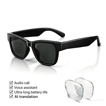 Smart Glasses 160-Language Translation Eyewear with Open-Ear Audio and Ten Photochromic or Filter Lens Options