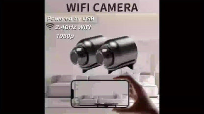 Indoor Security Camera 4-Pack with 1296P Video, Dual-Band WiFi, 360° Rotation and Two-Way Audio