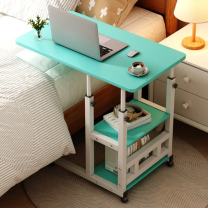 Overbed Table with Casters Adjustable Height – Bedside Nursing Table for Hospital & Home Care, Rolling Laptop Desk for Elderly & Patients, Meal Tray Stand, Multiple Colors