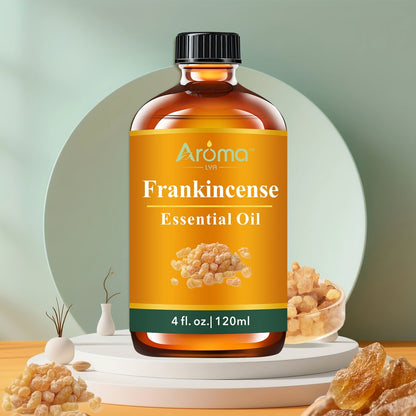 Essential Oil Frankincense 120ml Dropper Bottle with Warm Resinous Scent for Diffuser and Candles