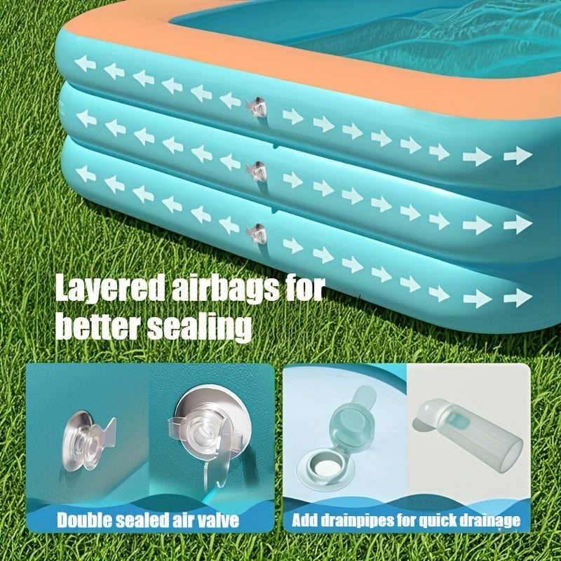 Inflatable Pool | Large Family Backyard Outdoor Summer Party Kids
