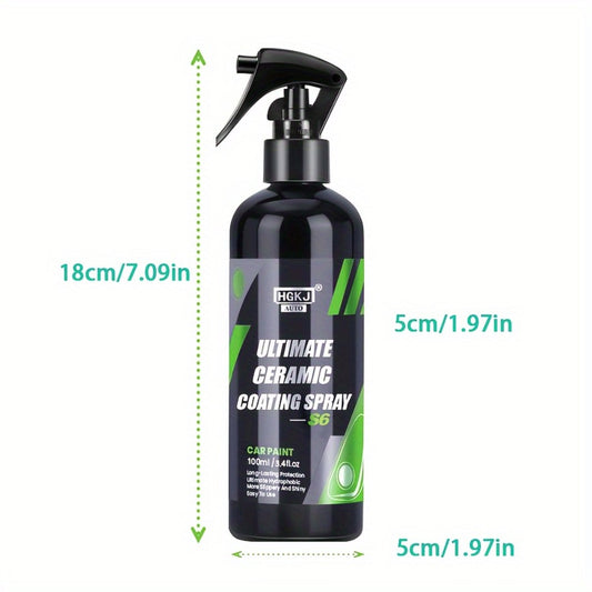 Ceramic Coating Spray for Cars – Paint Protection & High-Gloss Finish, Fast-Apply Car Detailing Coat