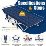 Blue Pad + Cot Frame