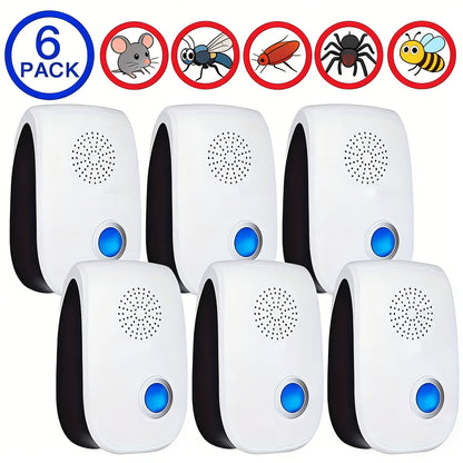 Ultrasonic Pest Repeller Plug-In 2025 Upgrade, Electronic Indoor Pest Control for Cockroaches, Mice