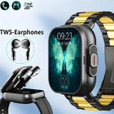 Black Watch + Black Golden Mixed Steel Strap